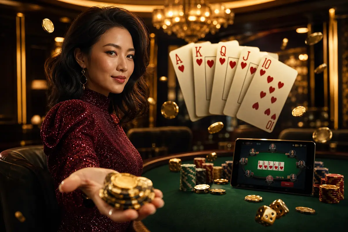 mmkjl5 Live Baccarat ဒီလာနှင့် တိုက်ရိုက်ကစားနေသောမြင်ကွင်း